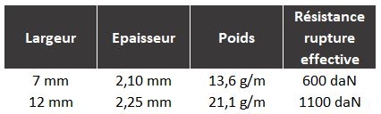 Sangle polyester technora