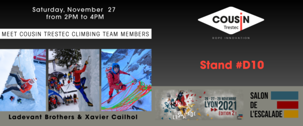 November 2021 : Meet us at the climbing fair “Salon de l’Escalade” in Lyon